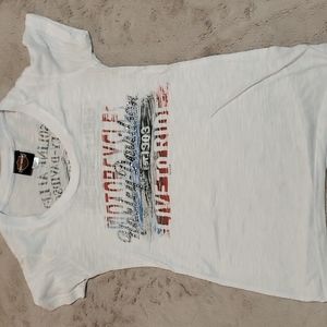 Harley Davidson  sequin women's small short sleeve shirt